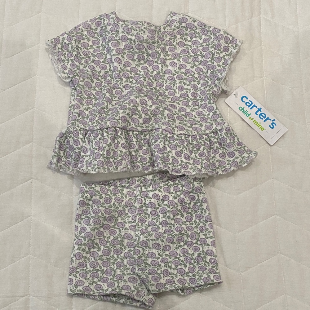 Carters Floral 2-Piece Set